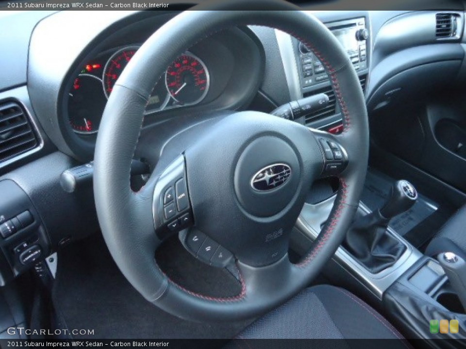 Carbon Black Interior Steering Wheel for the 2011 Subaru Impreza WRX Sedan #62821545