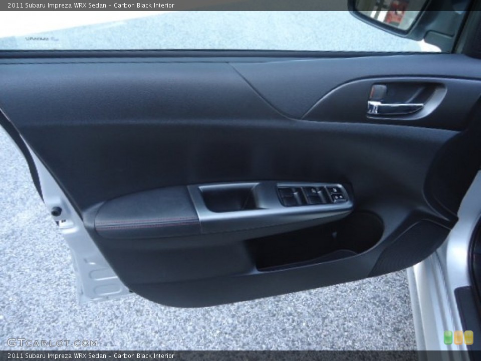 Carbon Black Interior Door Panel for the 2011 Subaru Impreza WRX Sedan #62821606