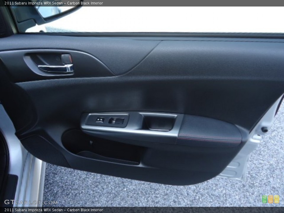 Carbon Black Interior Door Panel for the 2011 Subaru Impreza WRX Sedan #62821614