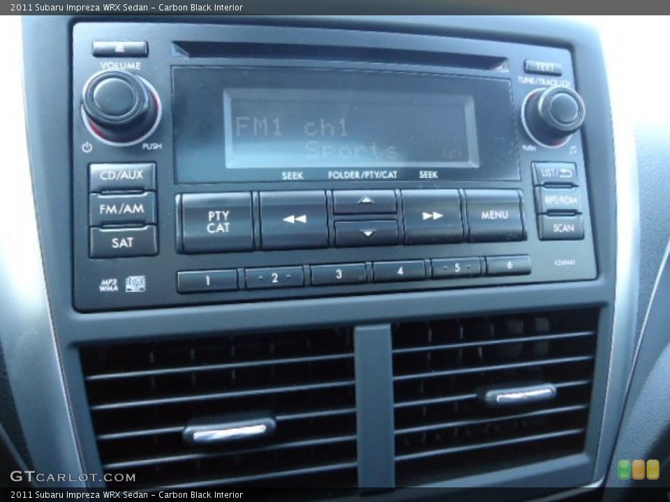 Carbon Black Interior Audio System for the 2011 Subaru Impreza WRX Sedan #62821688
