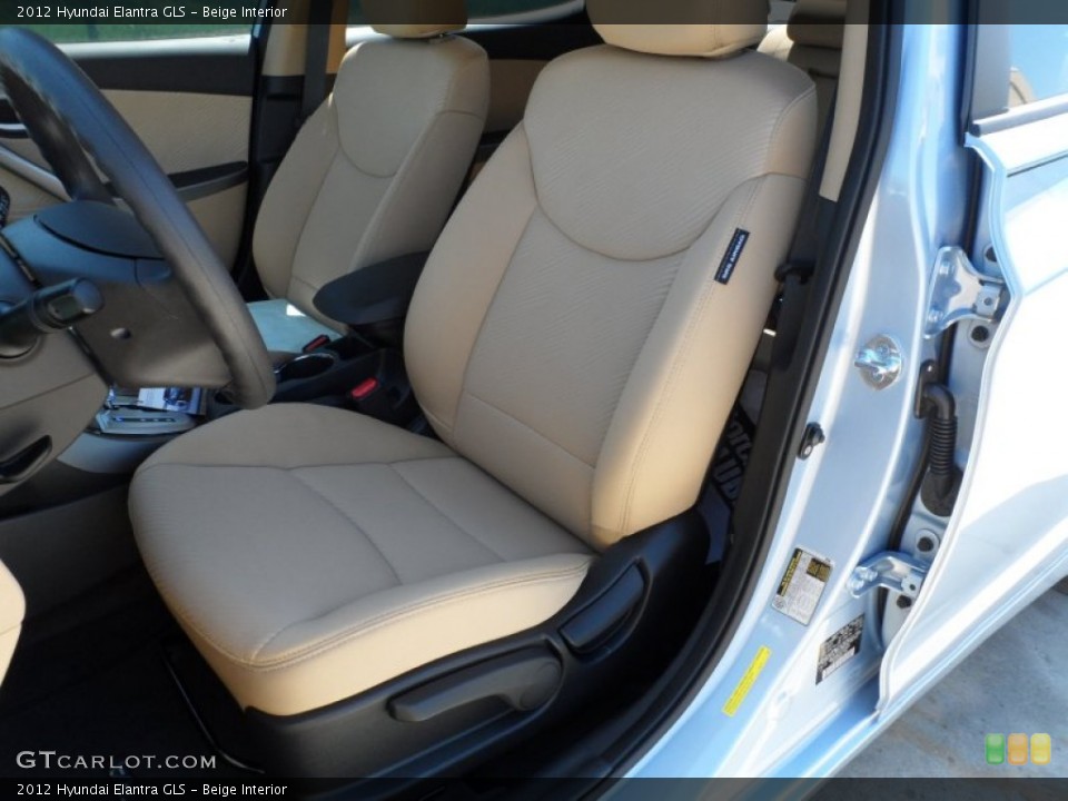 Beige Interior Front Seat for the 2012 Hyundai Elantra GLS #62823025