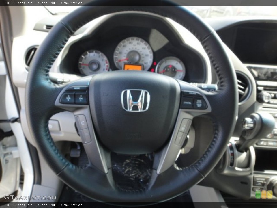 Gray Interior Steering Wheel for the 2012 Honda Pilot Touring 4WD #62824072