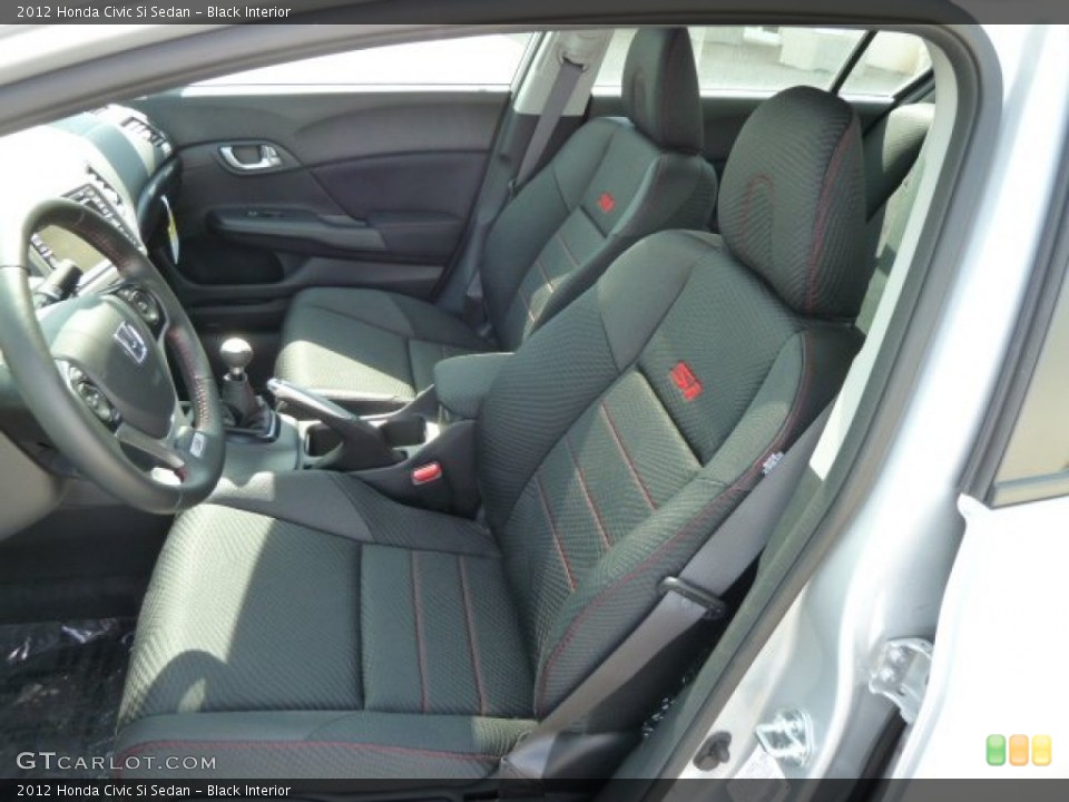 Black Interior Photo for the 2012 Honda Civic Si Sedan #62824359