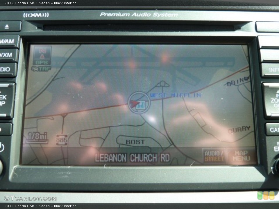Black Interior Navigation for the 2012 Honda Civic Si Sedan #62824420