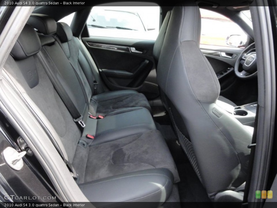 Black Interior Rear Seat for the 2010 Audi S4 3.0 quattro Sedan #62828347