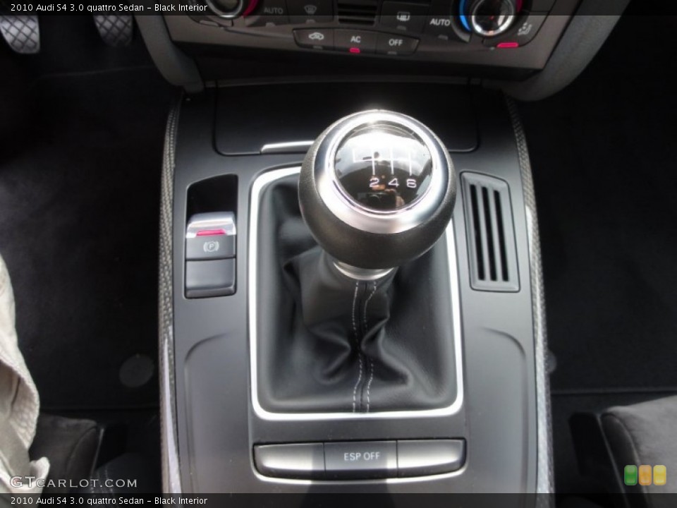 Black Interior Transmission for the 2010 Audi S4 3.0 quattro Sedan #62828434