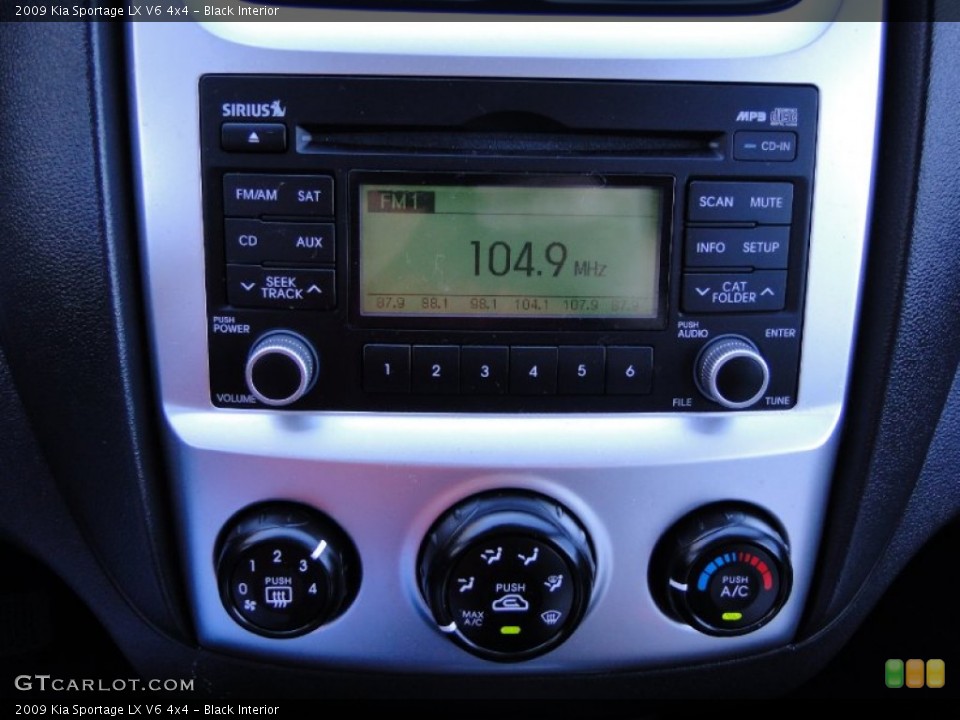Black Interior Audio System for the 2009 Kia Sportage LX V6 4x4 #62828746