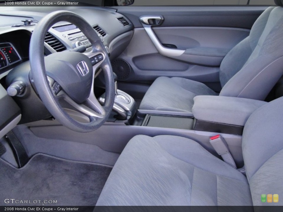 Gray Interior Photo for the 2008 Honda Civic EX Coupe #62829385