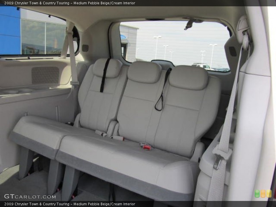 Medium Pebble Beige/Cream Interior Rear Seat for the 2009 Chrysler Town & Country Touring #62831062