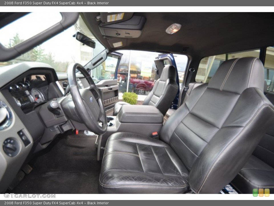 Black Interior Photo for the 2008 Ford F350 Super Duty FX4 SuperCab 4x4 #62831806