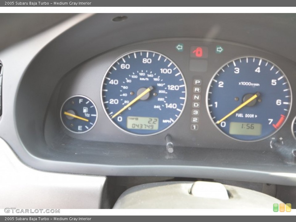 Medium Gray Interior Gauges for the 2005 Subaru Baja Turbo #62832199