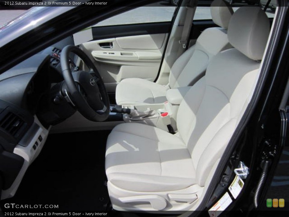 Ivory Interior Front Seat for the 2012 Subaru Impreza 2.0i Premium 5 Door #62834333