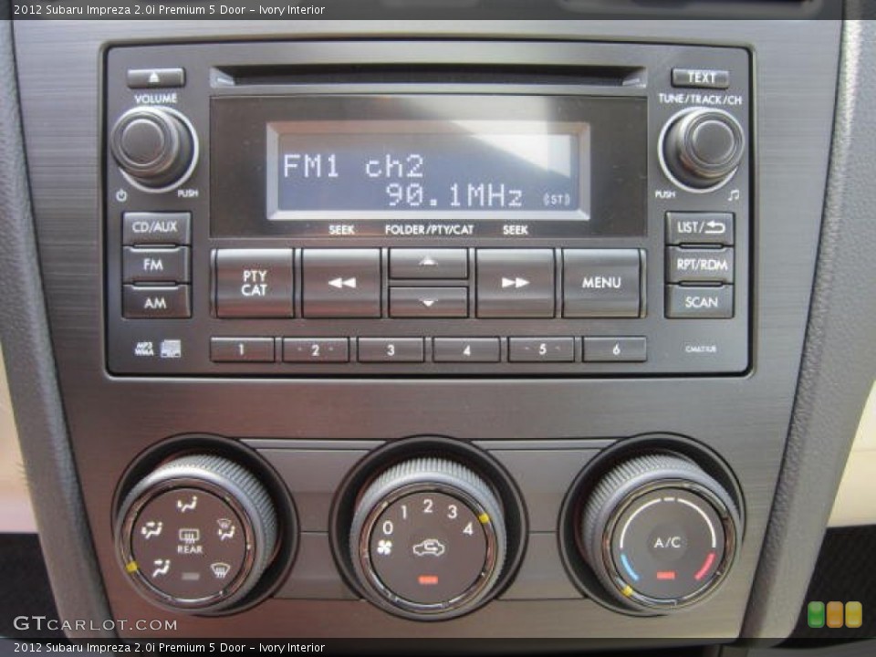 Ivory Interior Audio System for the 2012 Subaru Impreza 2.0i Premium 5 Door #62834354