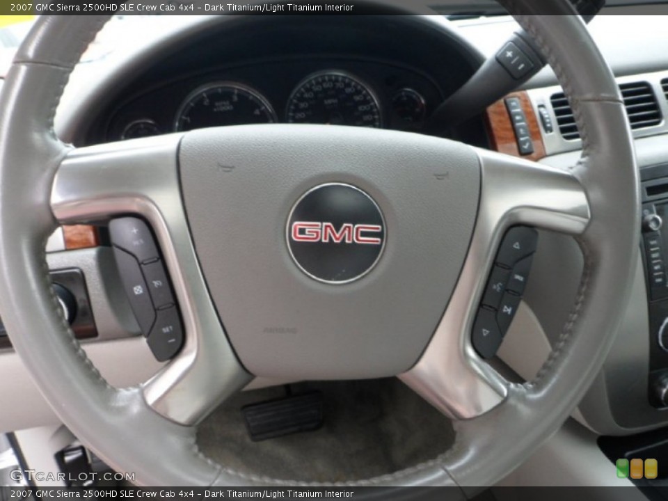 Dark Titanium/Light Titanium Interior Steering Wheel for the 2007 GMC Sierra 2500HD SLE Crew Cab 4x4 #62835741