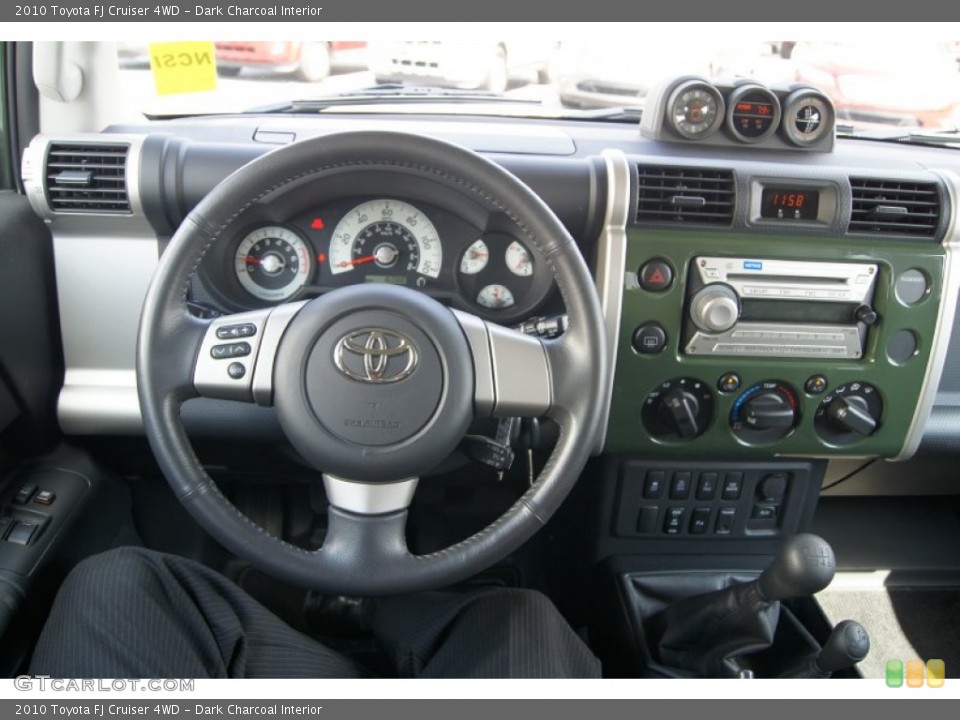 Dark Charcoal Interior Dashboard for the 2010 Toyota FJ Cruiser 4WD #62837079