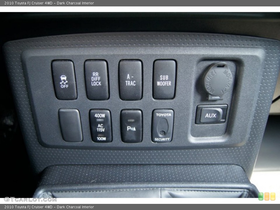 Dark Charcoal Interior Controls for the 2010 Toyota FJ Cruiser 4WD #62837106