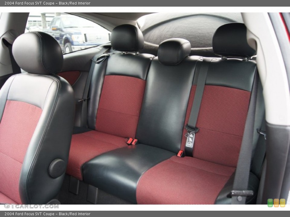 Black/Red Interior Rear Seat for the 2004 Ford Focus SVT Coupe #62838234