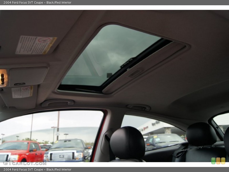 Black/Red Interior Sunroof for the 2004 Ford Focus SVT Coupe #62838312