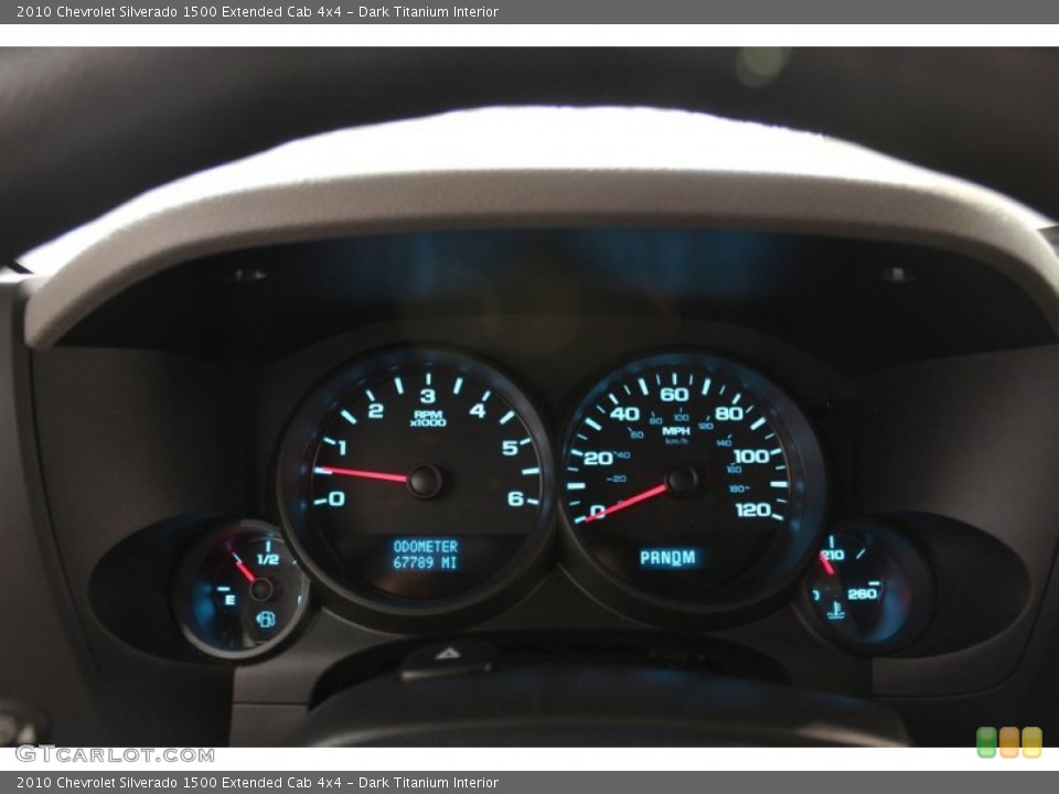 Dark Titanium Interior Gauges for the 2010 Chevrolet Silverado 1500 Extended Cab 4x4 #62838799