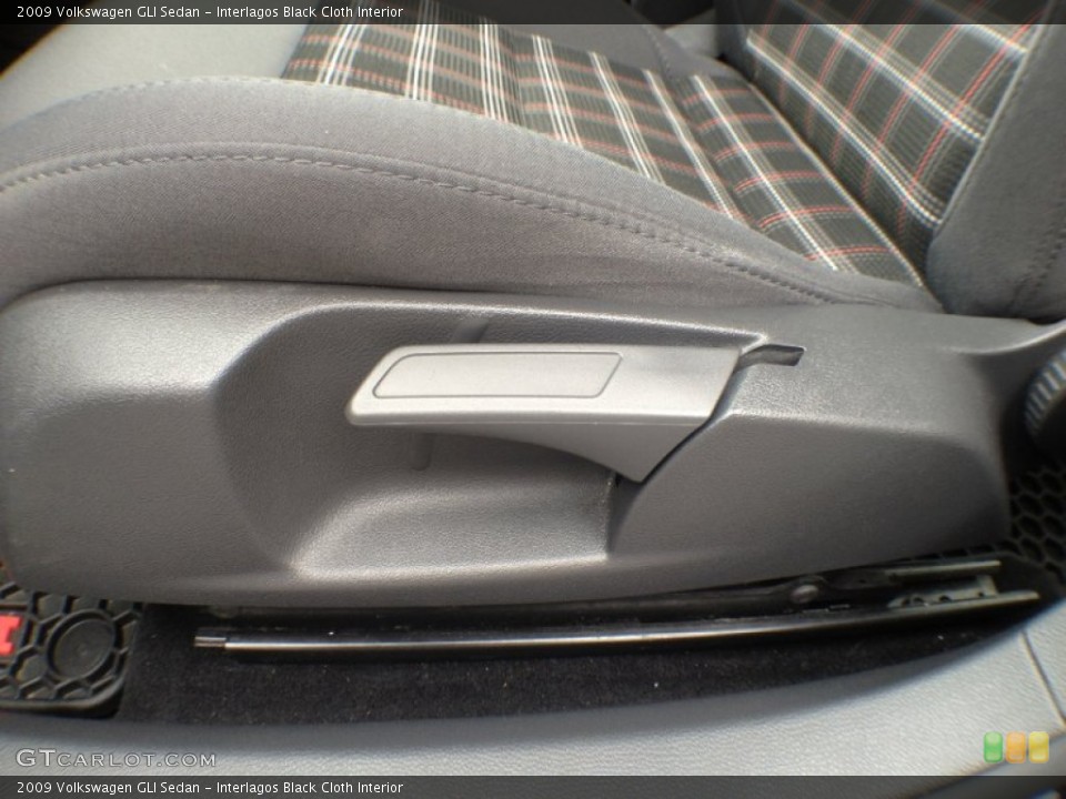 Interlagos Black Cloth Interior Front Seat for the 2009 Volkswagen GLI Sedan #62842345