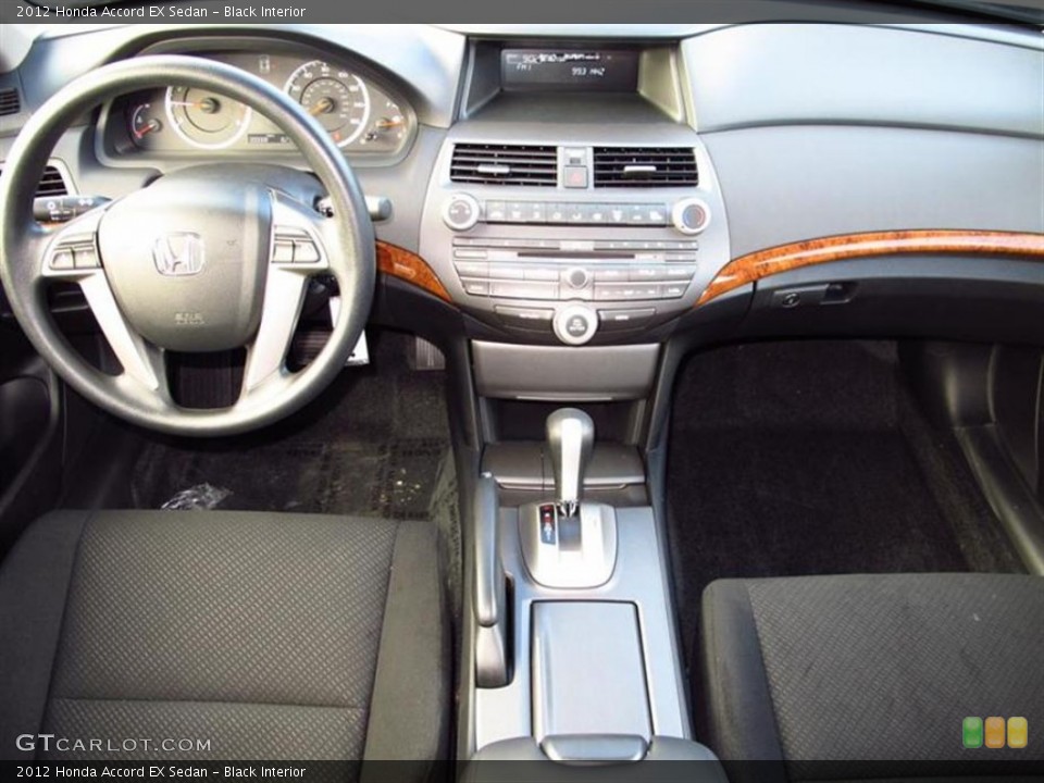 Black Interior Dashboard for the 2012 Honda Accord EX Sedan #62845108