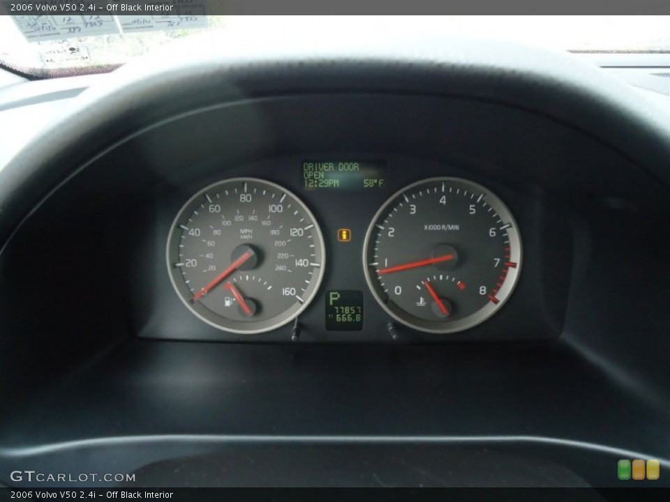 Off Black Interior Gauges for the 2006 Volvo V50 2.4i #62845537