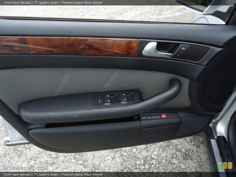 Platinum/Saber Black Interior Door Panel for the 2004 Audi Allroad 2.7T quattro Avant #62845672