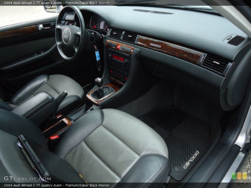 Platinum/Saber Black Interior Dashboard for the 2004 Audi Allroad 2.7T quattro Avant #62845703