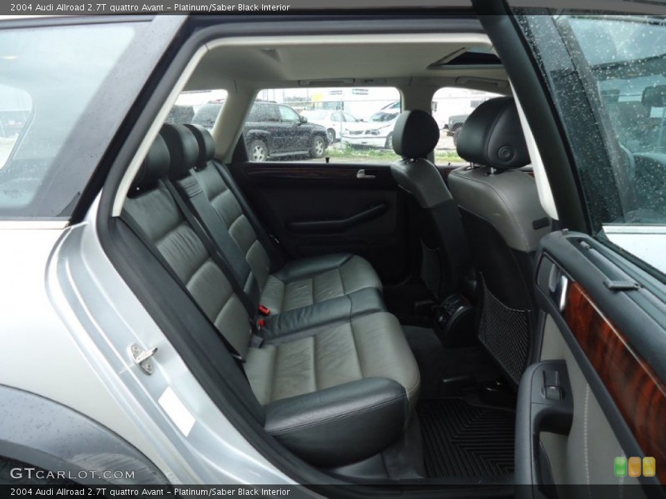 Platinum/Saber Black Interior Rear Seat for the 2004 Audi Allroad 2.7T quattro Avant #62845733