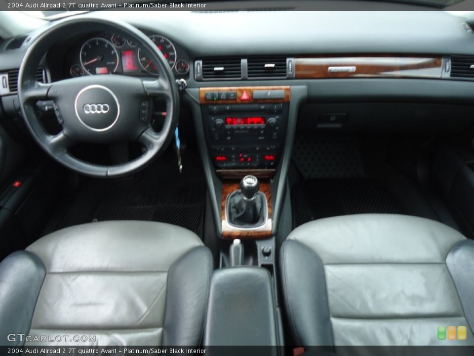 Platinum/Saber Black Interior Dashboard for the 2004 Audi Allroad 2.7T quattro Avant #62845774