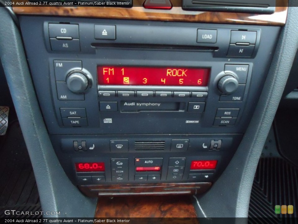 Platinum/Saber Black Interior Controls for the 2004 Audi Allroad 2.7T quattro Avant #62845934
