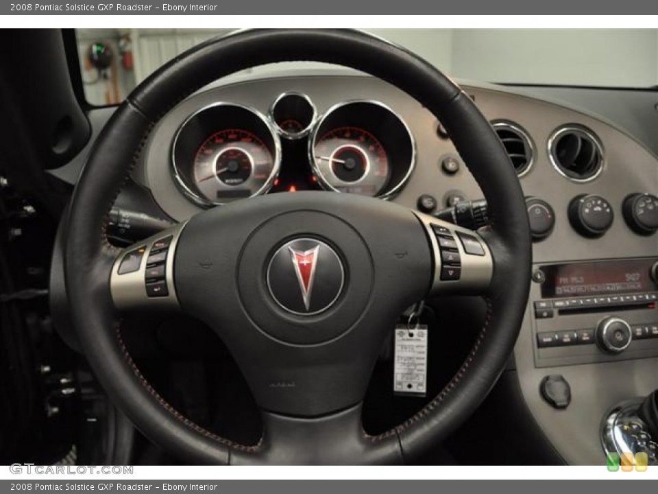 Ebony Interior Steering Wheel for the 2008 Pontiac Solstice GXP Roadster #62847412