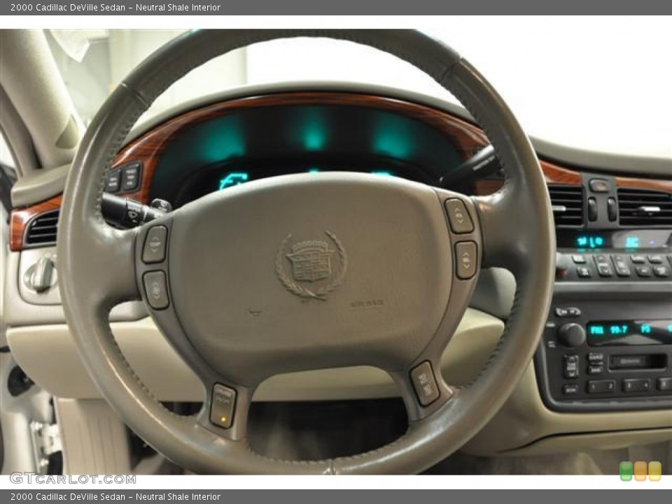 Neutral Shale Interior Steering Wheel for the 2000 Cadillac DeVille Sedan #62847612