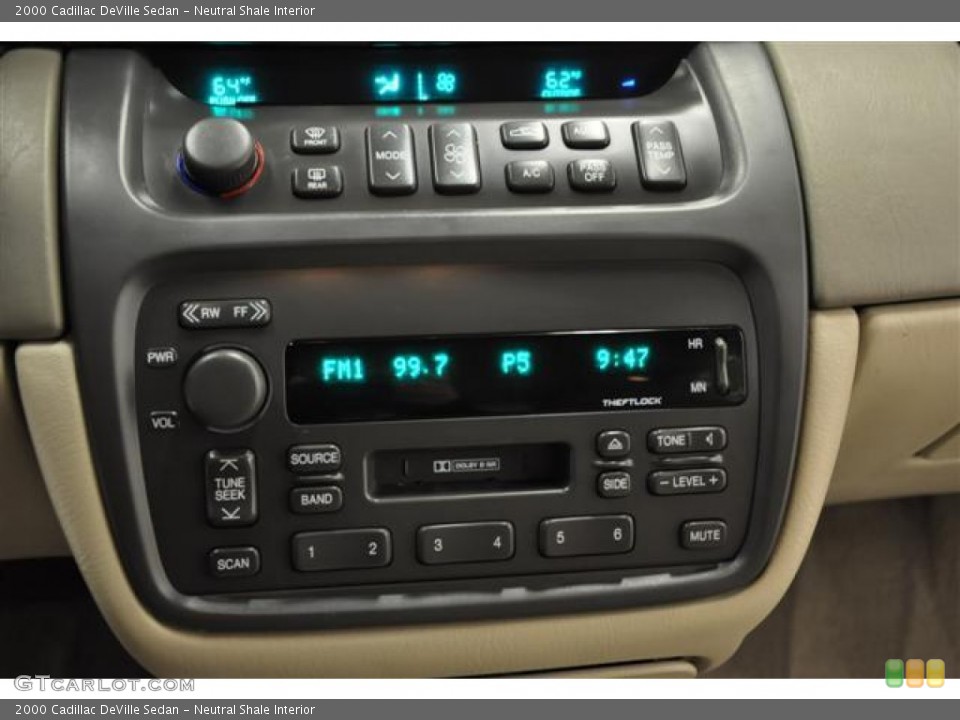 Neutral Shale Interior Controls for the 2000 Cadillac DeVille Sedan #62847694