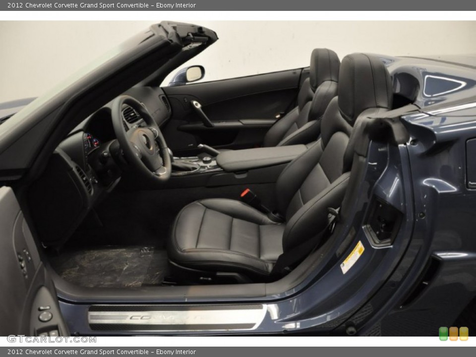 Ebony Interior Photo for the 2012 Chevrolet Corvette Grand Sport Convertible #62847841