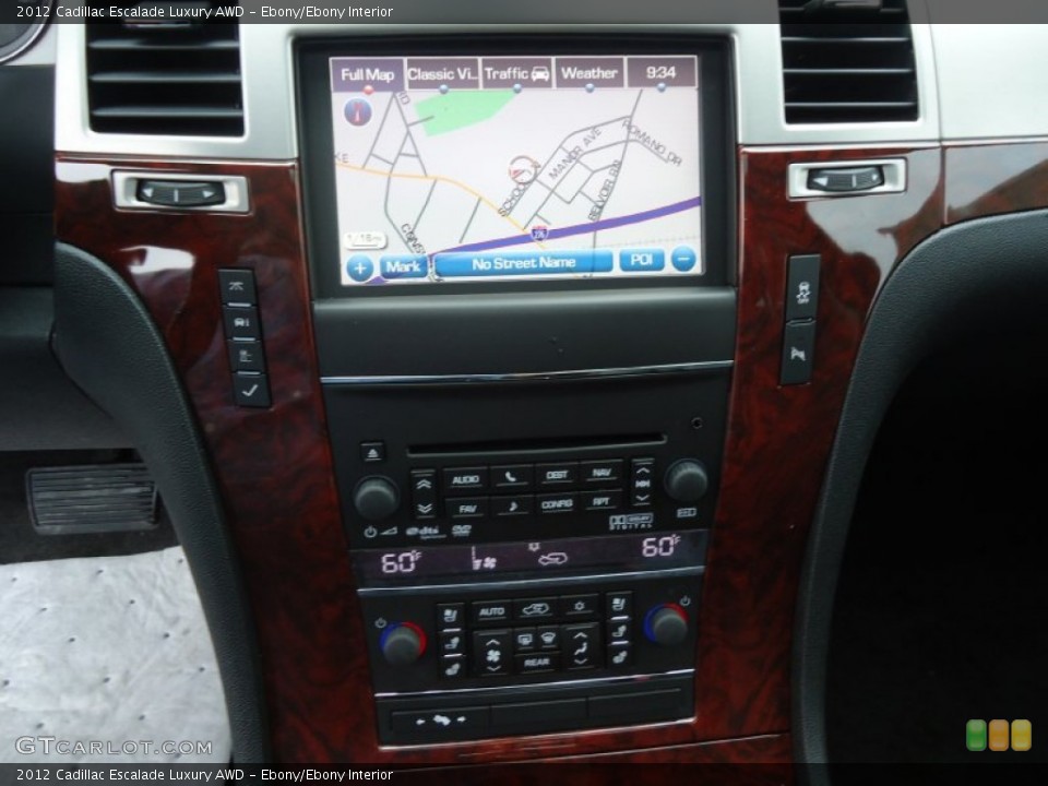Ebony/Ebony Interior Navigation for the 2012 Cadillac Escalade Luxury AWD #62848333