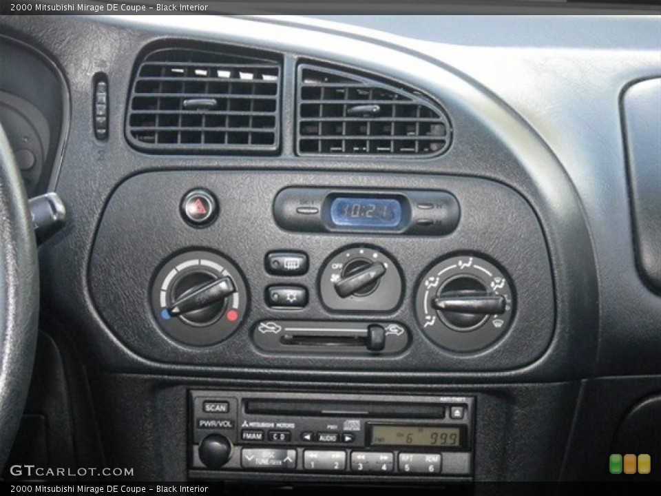 Black Interior Controls for the 2000 Mitsubishi Mirage DE Coupe #62849788