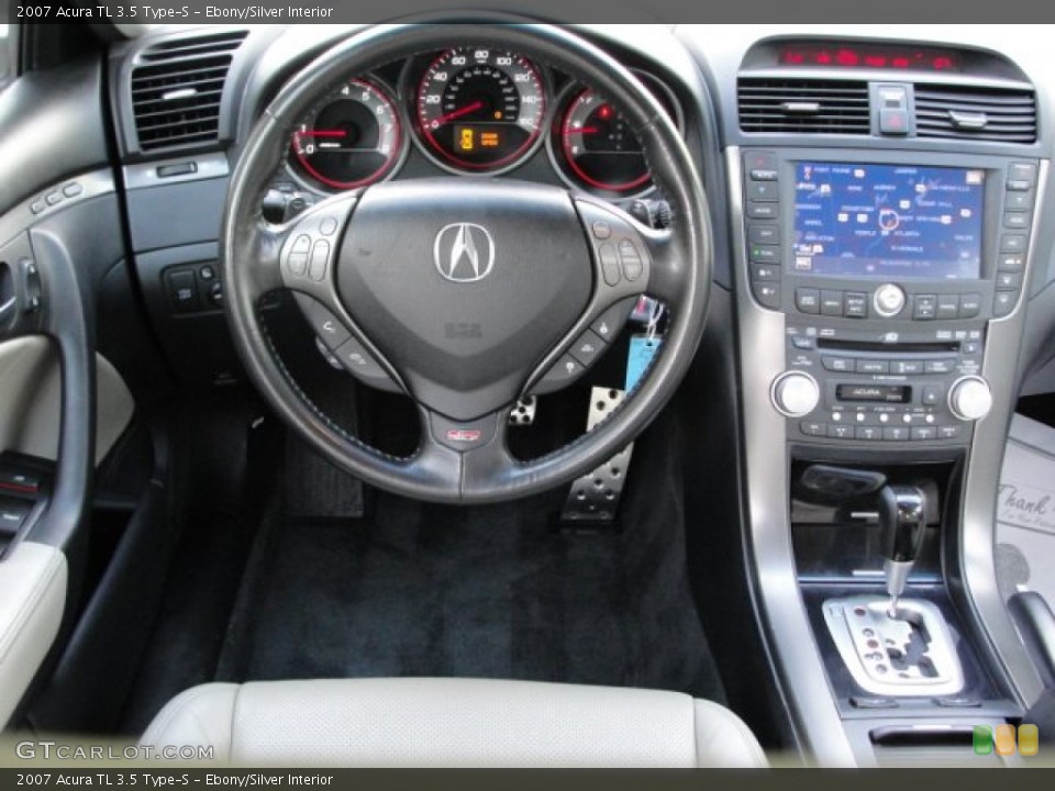 Ebony/Silver Interior Dashboard for the 2007 Acura TL 3.5 Type-S #62850610