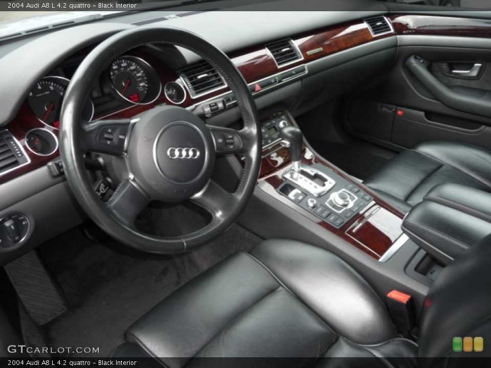 Black 2004 Audi A8 Interiors