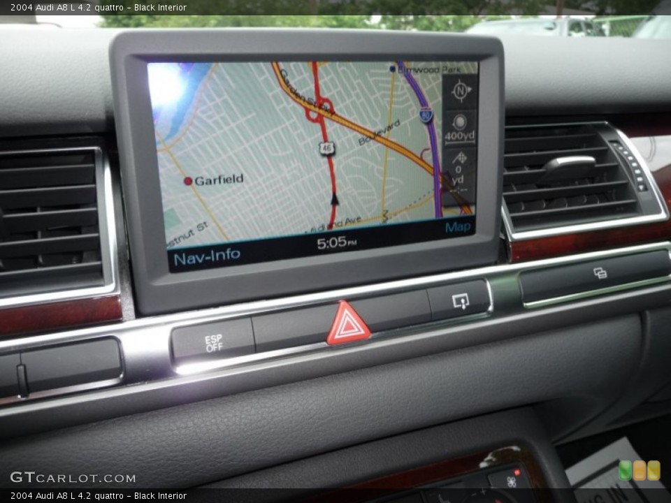 Black Interior Navigation for the 2004 Audi A8 L 4.2 quattro #62851174