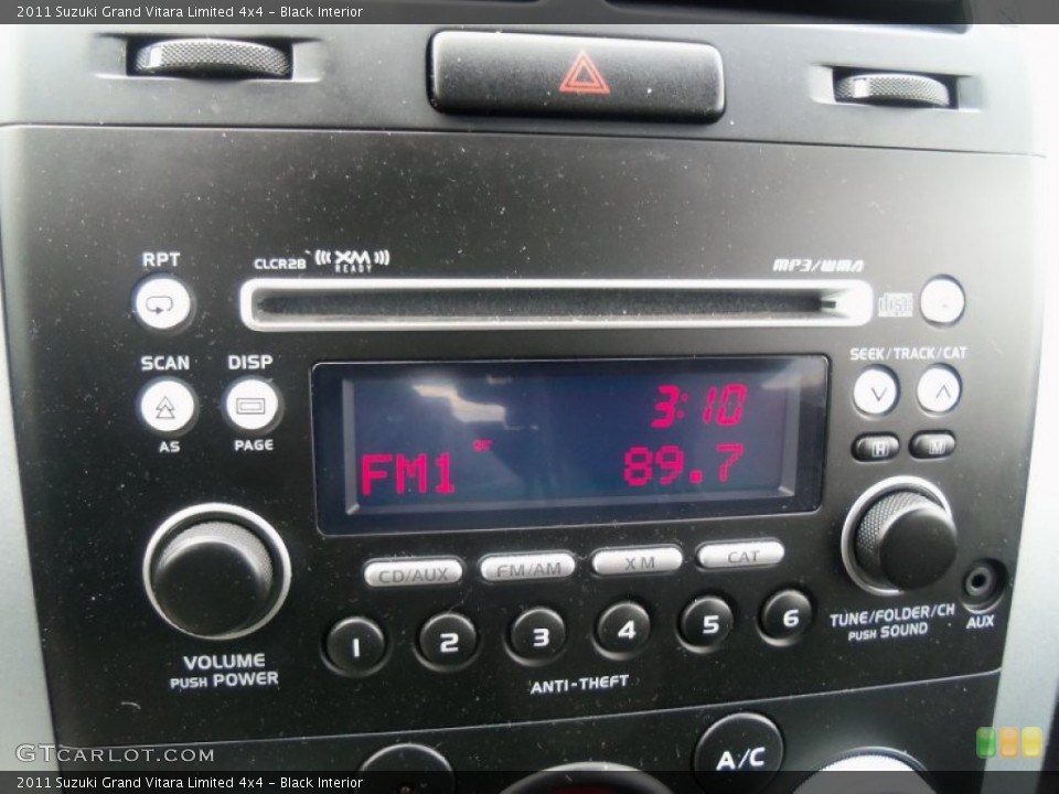 Black Interior Audio System for the 2011 Suzuki Grand Vitara Limited 4x4 #62852707