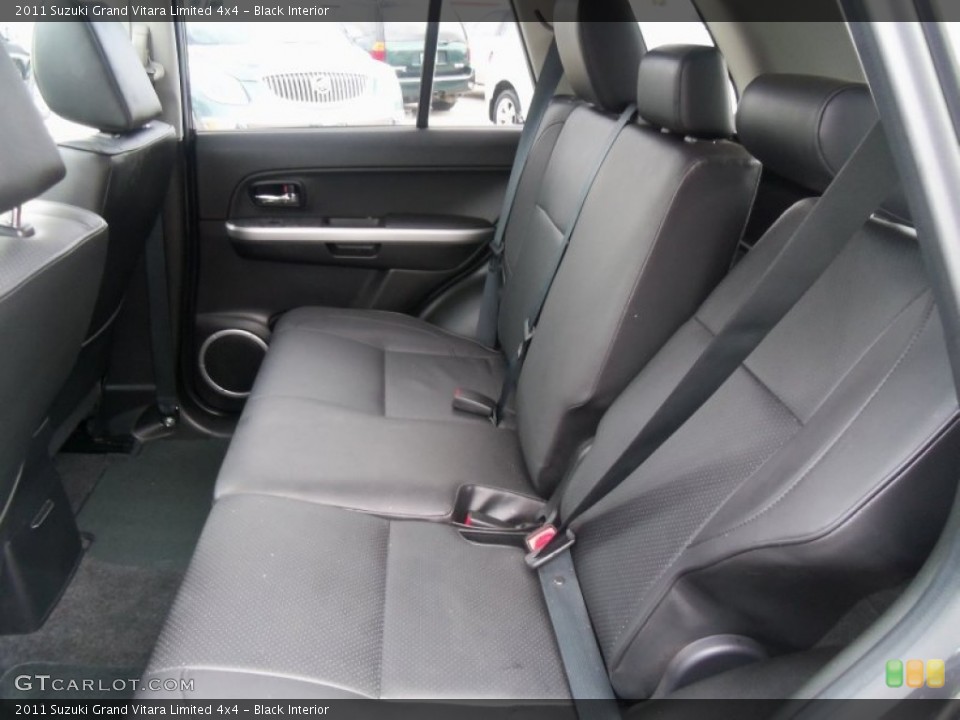 Black Interior Rear Seat for the 2011 Suzuki Grand Vitara Limited 4x4 #62852731