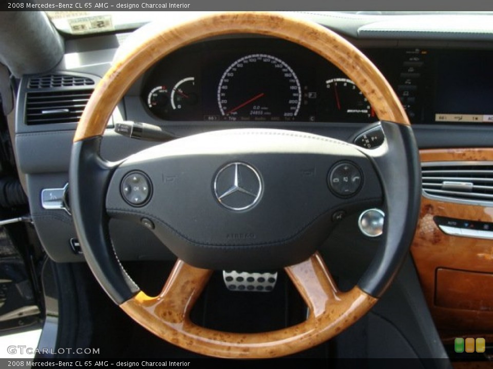 designo Charcoal Interior Steering Wheel for the 2008 Mercedes-Benz CL 65 AMG #62854948