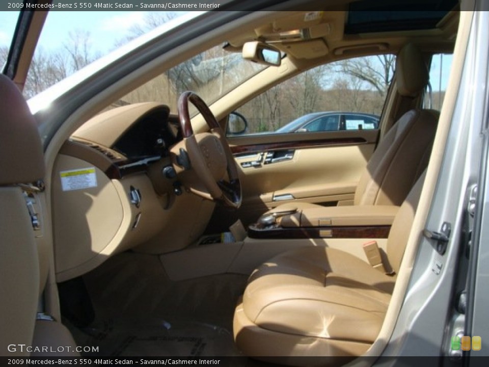 Savanna/Cashmere Interior Photo for the 2009 Mercedes-Benz S 550 4Matic Sedan #62855200