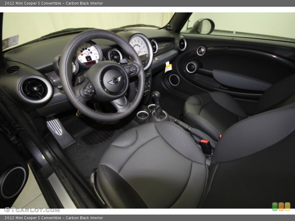 Carbon Black Interior Photo for the 2012 Mini Cooper S Convertible #62855671