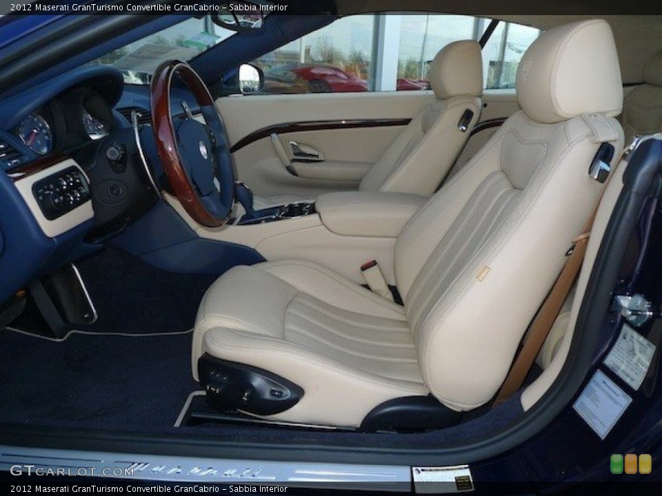 Sabbia Interior Front Seat for the 2012 Maserati GranTurismo Convertible GranCabrio #62855974