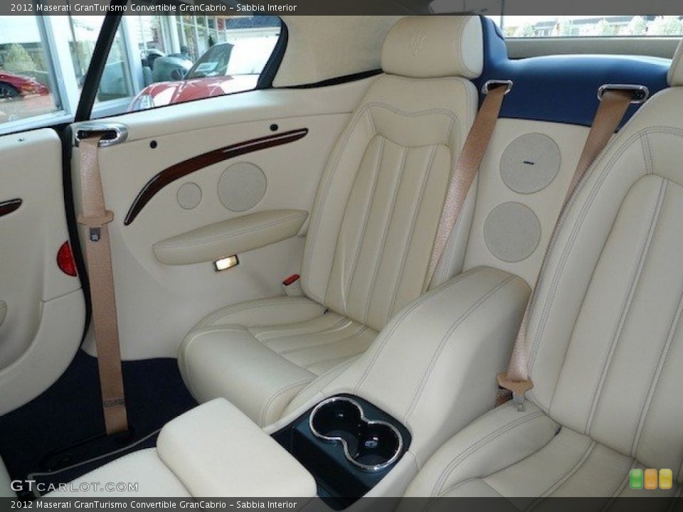 Sabbia Interior Rear Seat for the 2012 Maserati GranTurismo Convertible GranCabrio #62856052