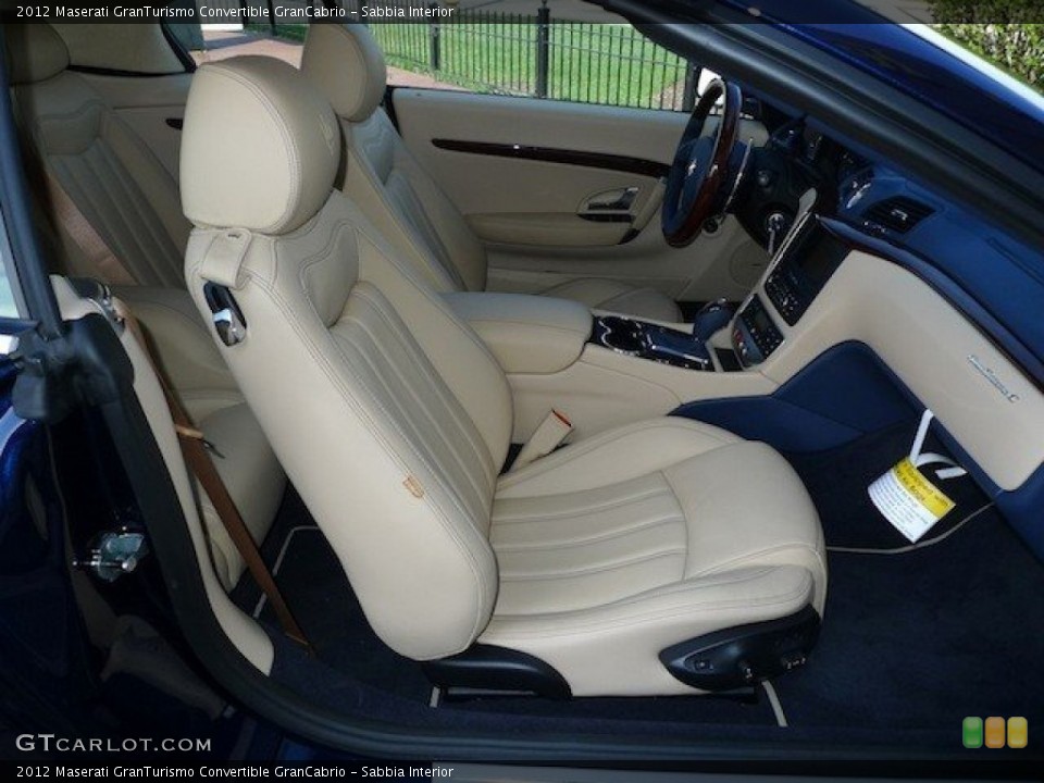Sabbia Interior Front Seat for the 2012 Maserati GranTurismo Convertible GranCabrio #62856079