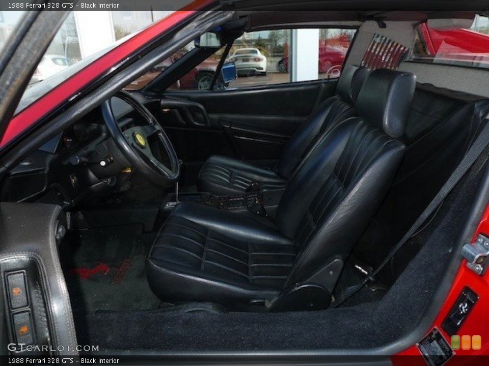 Black Interior Photo for the 1988 Ferrari 328 GTS #62856223
