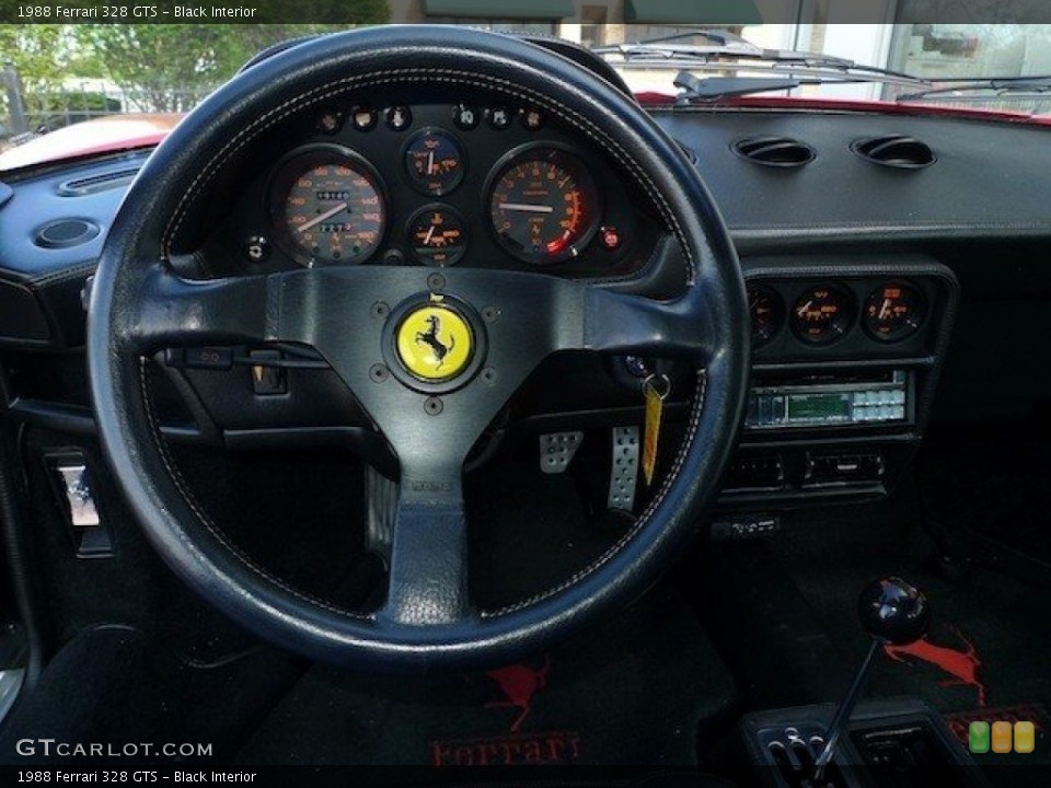 Black Interior Steering Wheel for the 1988 Ferrari 328 GTS #62856241